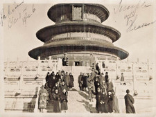 Pékin Chine~RMS Carinthia Croisière Passagers-Temple Du Ciel~1926 PHOTOGRAPHIE