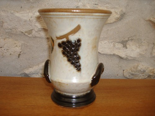 Vase grès fait main - vase,