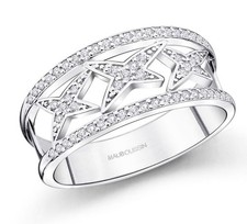 Bague Mauboussin Jolie Môme en OR Blanc 18K et diamants taille 52