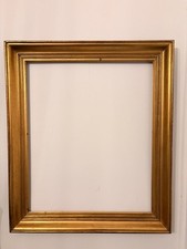 Ancien Cadre Murale Bois Doré