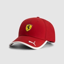 Casquette De Baseball Rouge Enfant PUMA Classic Logo Scuderia Ferrari F1 2025