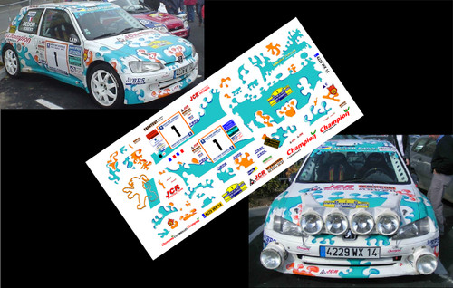 Decals peugeot 106 maxi - 1/43],