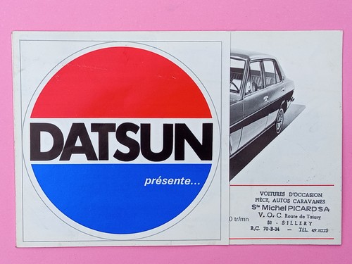 Dépliant brochure datsun vers - datsun,