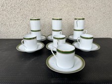 Service de 10 tasses à café avec sous-tasses Raynaud Limoges