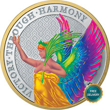 2021 1OZ Silver 1 Pound Saint Helena Queen's Virtues Victory Cert NEW ONLY 500pc