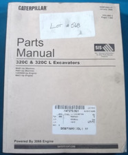 CAT Caterpillar 320C L Excavateurs Pièces Manuel S/N Mab Pab 3 Volume Set