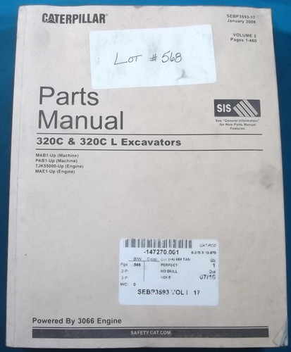 Cat caterpillar 320c - caterpillar, l