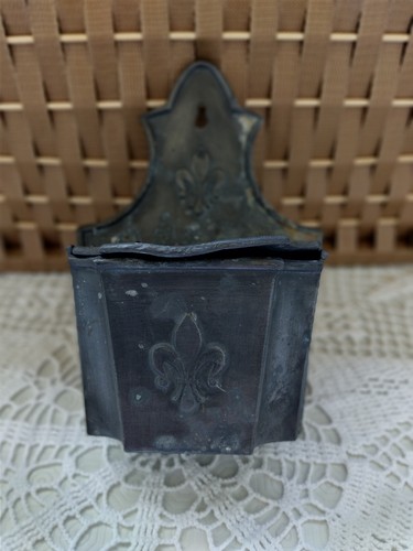 Boîte sel étain motif - en,