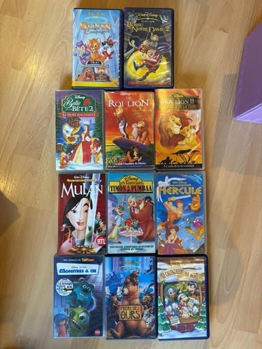 Lot cassettes disney - de,