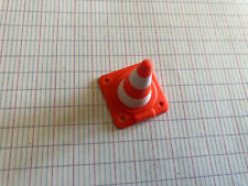 PLAYMOBIL WHITE ORANGE STRIPE SIGNALLING CONE 30210430 3001A 3070 3085 3090.