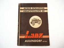 Lanz Hela D11 D38 tractor spare parts catalogue spare parts list with Deutz engine