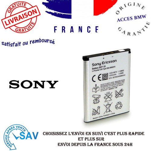 Batterie originale sony bst33 - originale,