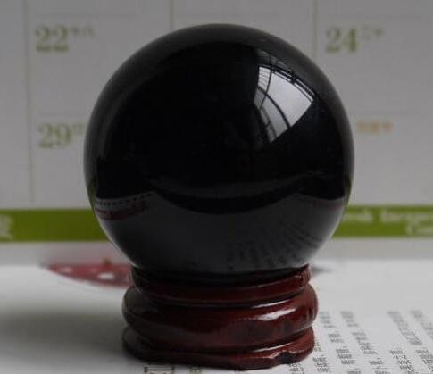 Boule cristal obsidienne - boule, en