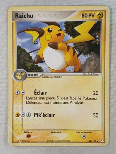 Carte pokémon raichu hp - pokémon, (hp