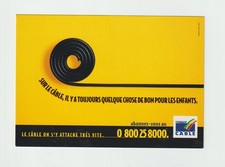 LYONNAISE CABLE - LE CABLE ON S'Y ATTACHE - CARTE ADVERTISING - COLLECTION