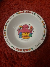 Mr. Men Vintage Bowl kids snack melamine & Tatiri Multicolor Bowl 1999