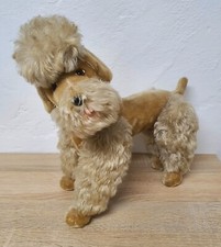 Netter Steiff (?) Caniche chien 33 cm excellent état vintage original RARE an...