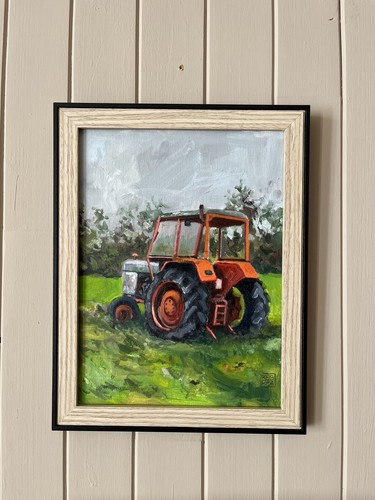 Huile sur papier toilé - huile,