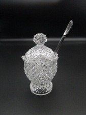 Moutardier ancien en cristal