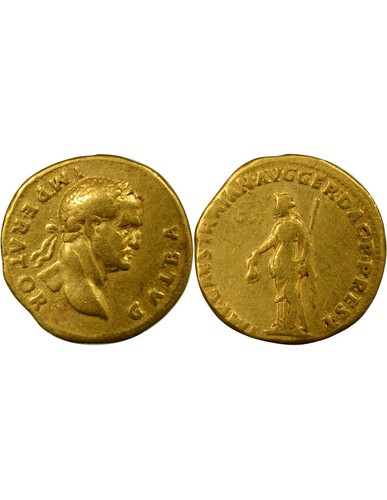 Rome empire galba aureus or - empire,