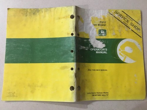 John deere operators - operators, manual
