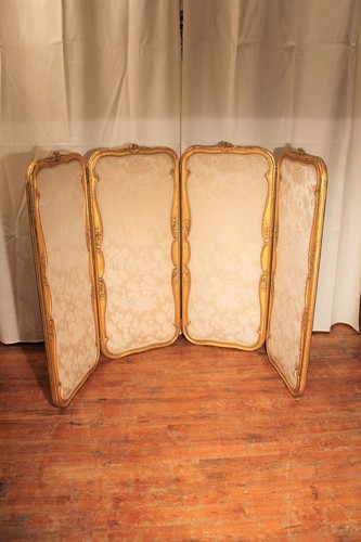 Ancien paravent style louis - paravent,