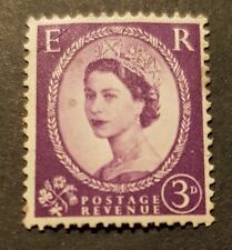 timbre   NEUF reine elizabeth2 1959 poste revenue.3d .violet +1 cadeau oblitéré
