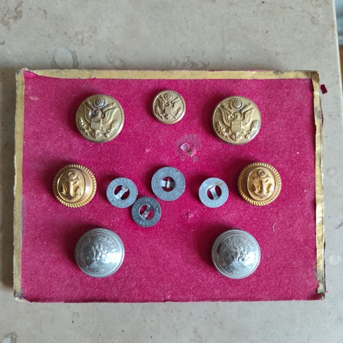 Boutons militaires ww2 us - boutons,