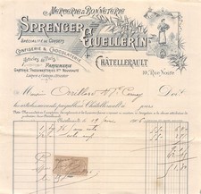 Facture   1906 MERCERIE ET