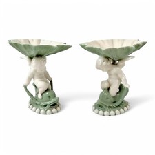 Paire De Compotes Minton