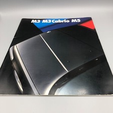 BMW E30 M3/Cabrio & E34 M5 1988-1989 Large Format Brochure Prospekt German
