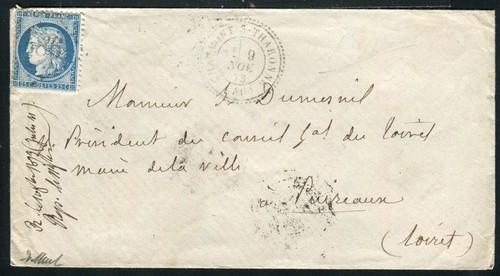Rare lettre chaumont sur - lettre, de