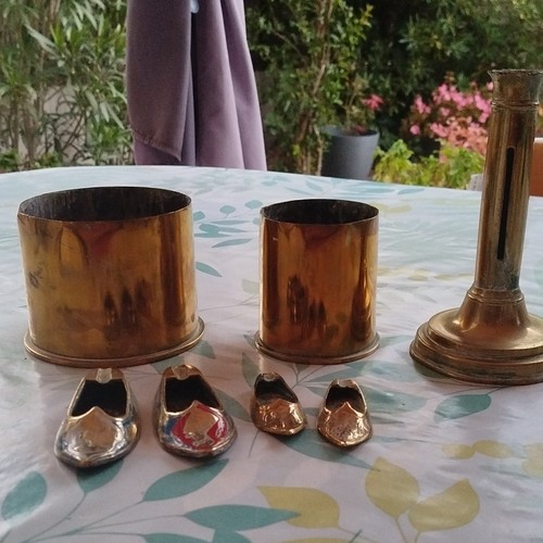 Lot objets décoratifs cuivre