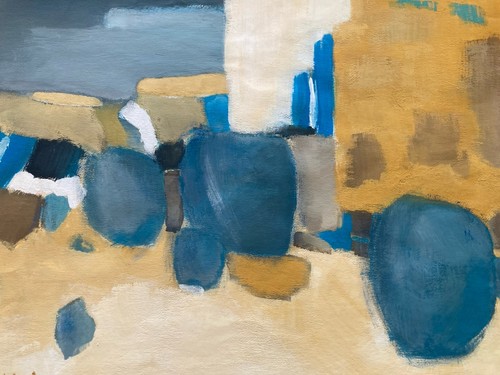 Peinture huile 1950 - huile,