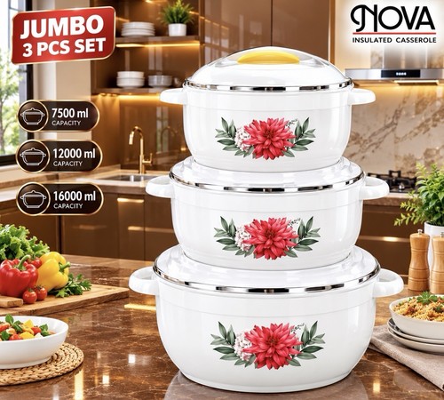 Nova insulated casserole set - casserole, 3