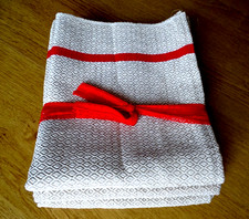 LINGE BASQUE , Lot 3 torchons