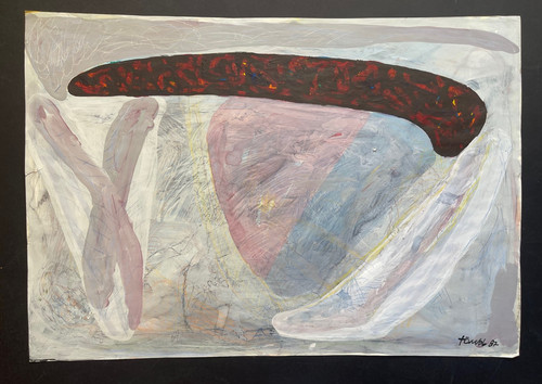 Grande peinture signée helmut - signée,