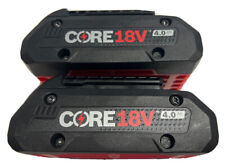 (2) NEW Genuine BOSCH GBA18V40 CORE 4.0 Ah 18V Volt Li-Ion Compact Battery Packs