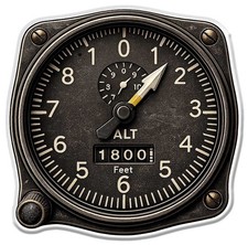 STICKER ALTIMETRE AVIATION