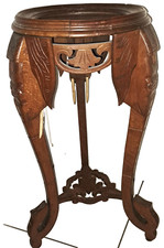 Sellette en noyer à trois