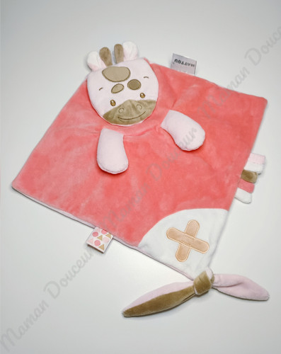 Doudou plat buddiezzz girafe - doudou,