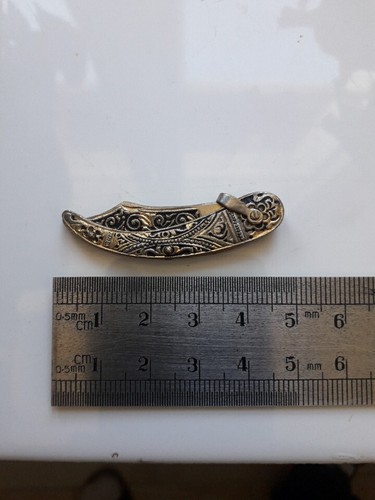 Rare couteau miniature - couteau, ciselé