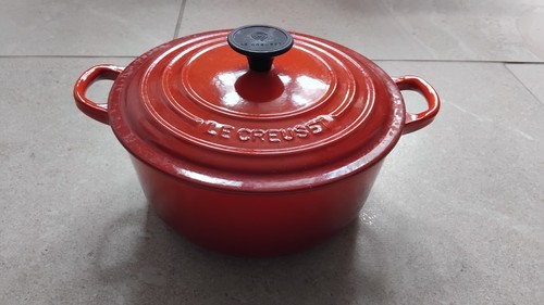 Cocotte creuset rouge ronde - le,