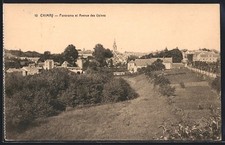 Old postcard Chimay, general view and Avenue des Usines 