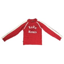 VINTAGE LULU CASTAGNETTE Y2K REMIX KNIT SWEATER SIZE S