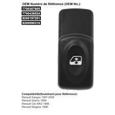 Bouton lève vitre Passager