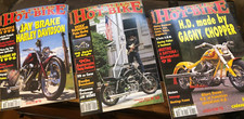 3 superbe MAGAZINES )) US CYCLES HOT-BIKE 90s HARLEY...CHOPPER...
