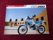 Prospectus Catalogue Brochure Moto : HONDA  NX 250