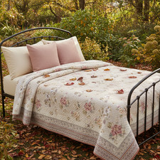 Couvre-lit double matelassé Bassetti HANAMI 41 en coton intérieur et extérieu