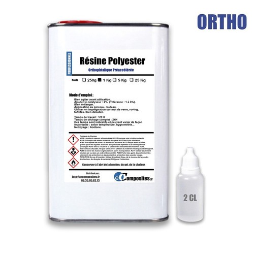 Résine polyester ortho - kg,
